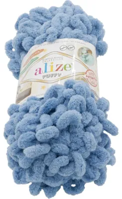 Produktbild von Garn PUFFY - 100g / 9 m - Blau,Grau