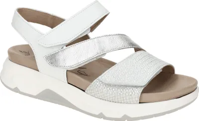 Produktbild von Gabor Damen Plateausandaletten 30990-4, 30990-5, 30990-6, 30990-7, 30990-8 GAB-66-882 silber/weiss 4
