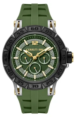 Produktbild von Cerruti 1881 Armbanduhr Velletri Declinatin Green