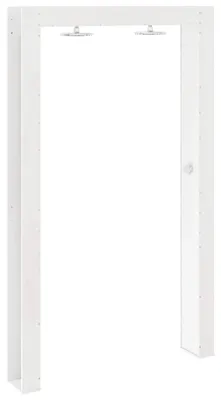 Produktbild von vidaXL Outdoor-Dusche Weiß 137 x 23 x 226 cm Massives Kiefernholz