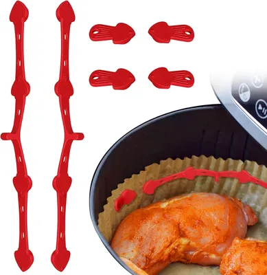 Produktbild von Silikonmagnete für Backpapier im Airfryer, 6 Stück, BPA-frei und hitzebeständig