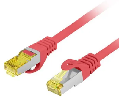 Produktbild von Lanberg PCF6A-10CU, 1,5 m, Cat6a, S/FTP (S-STP), RJ-45, RJ-45, Rot