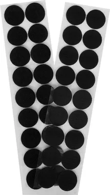 Produktbild von 18 Klettpunkte selbstklebend quadratisch oder rund Klettband Hook & Loop
