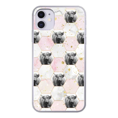 Produktbild von MuchoWow® Handyhülle Schutzhülle Hülle für iPhone 11 Schottischer Highlander - Muster - Gold Silikon Softcase Handy Hülle - Handytasche