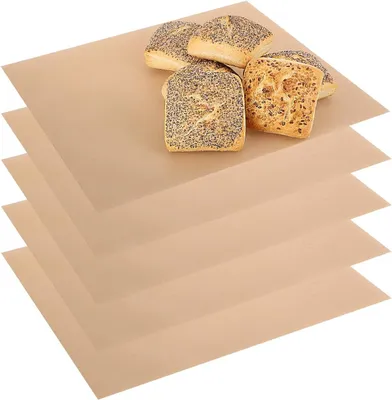 Produktbild von Wiederverwendbare Backbleche – Set mit 5 Stück – Wiederverwendbares Backpapier