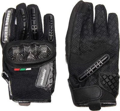 Produktbild von Motocross Handschuhe Motorrad Downhill Bike MTB madmotor Schwarz Größe M