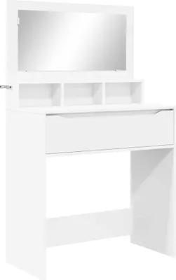Image de Tables de maquillage pour chambre Blanc 80 x 39,6 x 135 cm