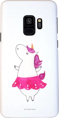 Produktbild von Mr. & Mrs. Panda Samsung Galaxy S9 Handyhülle Einhorn Ballerina - Weiß - Geschenk, Party, Cover, Hülle, Handy Schutzhülle, Wohnung, Unicorn, Einhörner, Smartphone