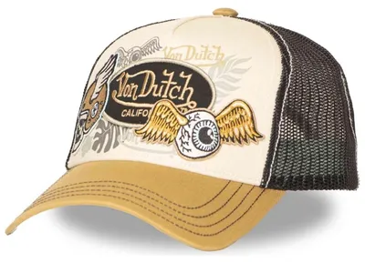 Produktbild von Von Dutch Originals Trucker Cap - PATCHES khaki/black