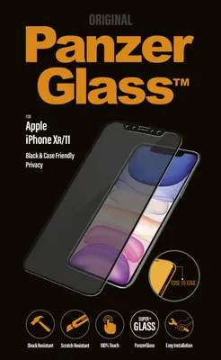 Zdjęcie produktu dla PanzerGlass ® Privacy Screen Protector iPhone 11 | XR | Edge-to-Edge, Apple, Apple - iPhone XR, Apple - iPhone 11, Aplikacja na sucho, Odporny na zadrapania, Odporny na wstrząsy, Przeciwbakteryjny, Przezroczysty, 1 szt.