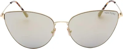 Immagine prodotto di Tom Ford - Occhiali da sole da donna SY458 (Taglia unica) (Oro/Grigio fumo)