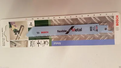 Zdjęcie produktu dla Bosch 2609256705, Brzeszczot do piły, Metale nieżelazne, Bimetaliczny, Niebieski, 13,1 cm, 15,2 cm
