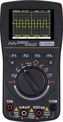 Zdjęcie produktu dla ET828Pro Intelligentes Graphisches Digitaloszilloskop 2 in 1 mit 2,4 Zoll Farbdisplay 10MHz Bandbreite 50Msps Abtastrate for��r