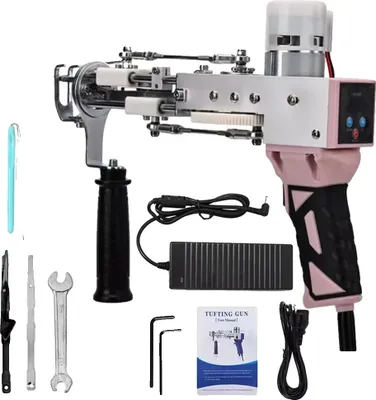 Obrázek produktu pro Všívací pistole, DIY výrobce koberců, vysokorychlostní účinnost, růžová
