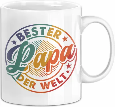 Produktbild von Bester Papa Der Welt Tasse Geschenk Zum Vatertag Von Tochter Sohn Becher (Weiß)