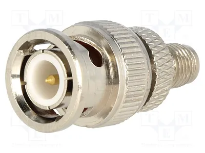Immagine prodotto di 1x Adattatore: placcato in oro. Adattatori RF e raccordi a riduzione, connettore BNC maschio
