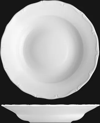 Produktbild von Tiefer Teller 24 cm, weißes Porzellan, Verona, G. Benedikt