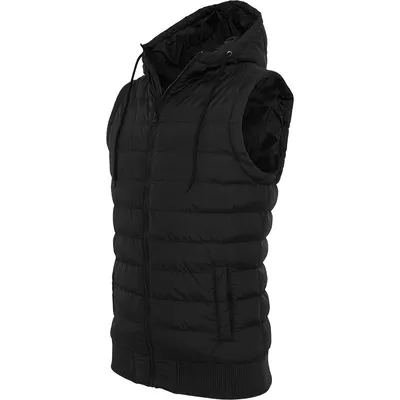 Produktbild von Urban Classics Small Bubbled Hooded Vest, Größe: L; Farbe: Black/White
