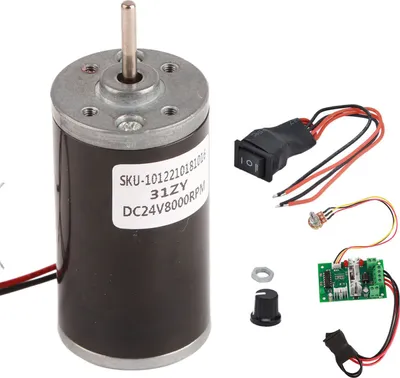 Obrázek produktu pro Stejnosměrný motor s permanentním magnetem s nízkou hlučností Mini vysokorychlostní motory pro DIY generátor24V8000RPM