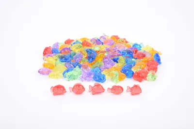 Immagine prodotto di TickiT pesce trasparente colorato giocattolo educativo - 120 pezzi