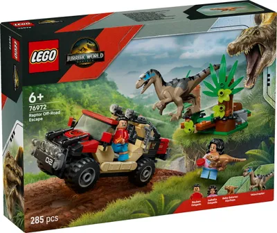 Zdjęcie produktu dla LEGO® Jurassic World Raptor: pościg pojazdem terenowym 76972