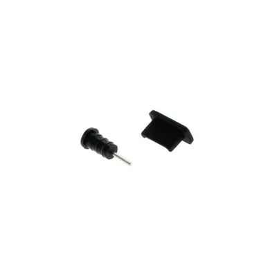 Produktbild von OTB Staubschutz-Kappen Set für USB Type C (USB-C) & Kopfhörer-Anschluss schwarz