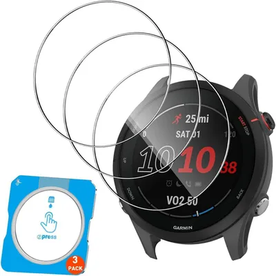 Image de Film de protection d'écran pour Garmin Forerunner 255/255 Music, lot de 3, dureté 9H, anti-rayures, anti-bulles