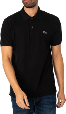 Produktbild von LACOSTE L1212 SHORT SLEEVED RIBBED COLLAR S Schwarz
