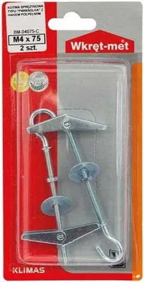 Obrázek produktu pro Poloplněné ocelové kotvy s karabinou 4x75 mm G-K