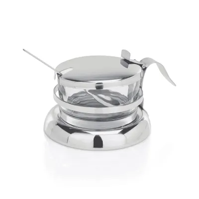 Produktbild von Menage / Parmesanmenage, Glas / CNS, Ø 9 cm und 5,5 cm Höhe