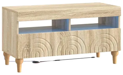 Immagine prodotto di Mobile TV a LED, finitura Sonoma in legno impiallacciato