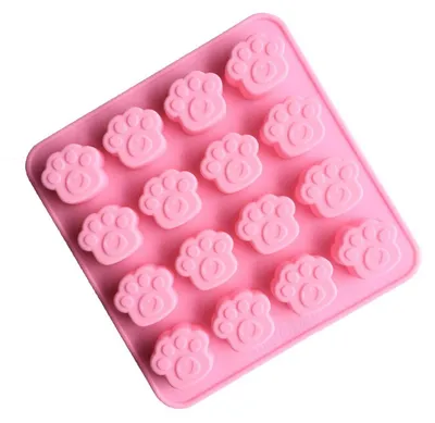 Immagine prodotto di Stampo in silicone a forma di zampa per cupcake, muffin, cioccolato, budino, cubetti di ghiaccio, gelatina