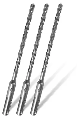 Zdjęcie produktu dla Wiertło SDS Plus 6 mm x 160 mm do betonu, wiertło do kamienia z 4 ostrzami z węglika spiekonego