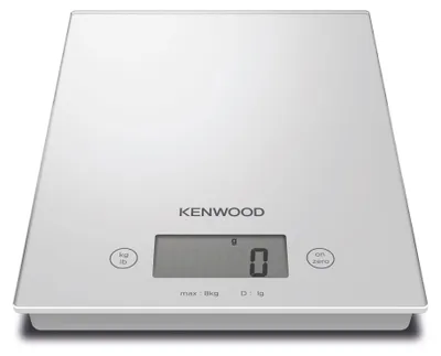 Productafbeelding van Digitale keukenweegschaal KENWOOD WEP60.000WH, wit, 8 kg, precisie 2 gram, met tarra-functie