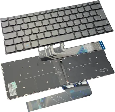 Produktbild von Trade-Shop Original Laptop Notebook Tastatur Keyboard Deutsch QWERTZ mit Backlit für Lenovo Yoga 530-14IKB 81EK00CWGE 81EK00TMGE ersetzt 9Z.NDULN.F01