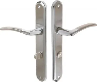Produktbild von B-Harko Larix / Kora 72WC Türgriff, satiniertes Nickel/Chrom