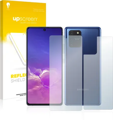 Produktbild von upscreen Schutzfolie für Samsung Galaxy S10 Lite (Vorder + Rückseite) Folie Matt Entspiegelt Anti-Reflex