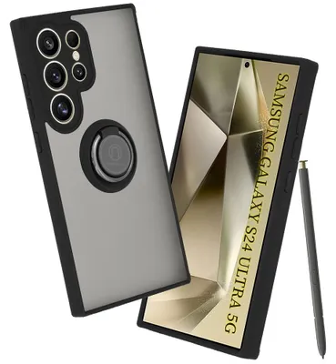 Produktbild von Techsuit Glinth Back Cover Hülle für Samsung Galaxy S24 Ultra - Schwarz