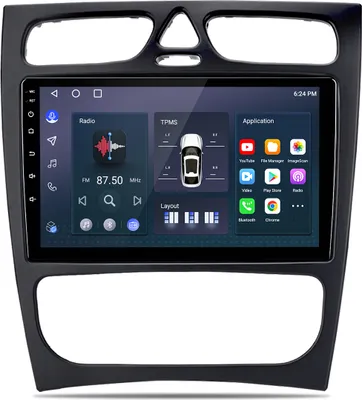 Zdjęcie produktu dla radio samochodowe 32GB Carplay do Mercedes W203 2000-2007 Android Navi Bluetooth GPS DAB+