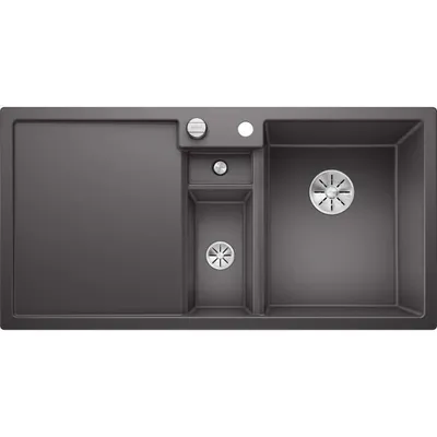 Zdjęcie produktu dla BLANCO COLLECTIS 6 S Zlewozmywak wbudowywany / SILGRANIT / Rock grey / Komora prawa / Excenter -