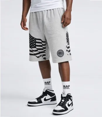 Obrázek produktu pro Pánské teplákové kraťasy Cocaine Life US Fleece Short Grey Black Barva šedivá Velikost 2XL