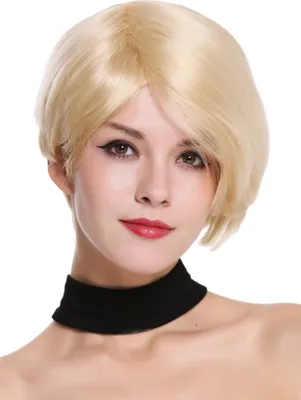 Produktbild von WIG ME UP Echthaar Perücke Scheitel kurz Platinblond RGH-5334-HH-613