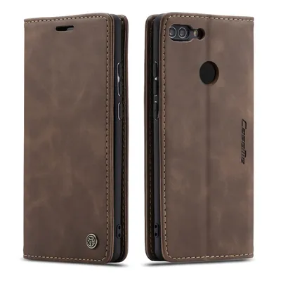 Obrázek produktu pro Huawei P Smart Pouzdro, RetroPolyuretanKožené Pouzdro, Kapsy na Karty, Magnetické Uzavírání, Pouzdro s Funkcí Stojánku pro Huawei P Smart Káva