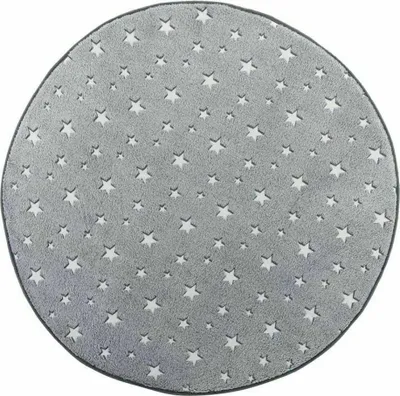 Obrázek produktu pro Teppich Ø 90 cm Hvězdy svítící ve tmě Grau