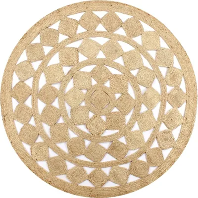 Produktbild von Teppich Handgefertigt Jute Geflochten 90 cm
