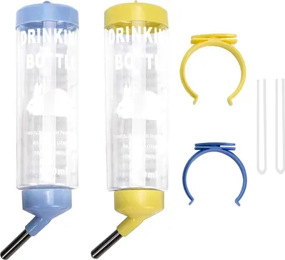 Produktbild von 2 STÜCKE 8,45 oz No Drip Kleintier Wasserflasche, BPA frei Beste Wa