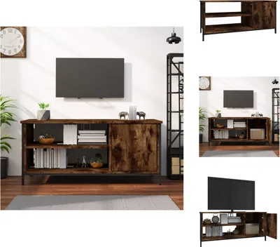 Produktbild von vidaXL TV-Schrank Räuchereiche 100x40x45 cm Holzwerkstoff -  TV-Möbel