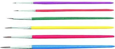 Obrázek produktu pro Sada školních štětců na vybarvování, 6 ks 6 ks PU=10 ks