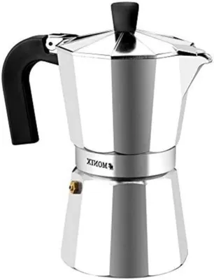 Productafbeelding van Mokkapot - Espresso maker - Koffie Zetten - Hittebestendige greep - 6 kopjes - Mat