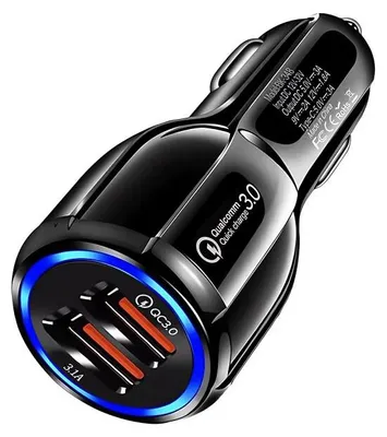 Immagine prodotto di Verk 10101 Caricabatterie da auto 2xUSB, Quick Charge 3.0